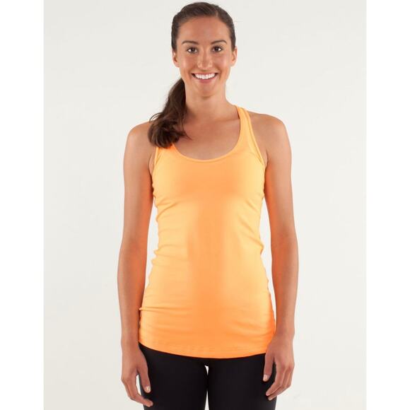 Lululemon Cool Racerback Tank Creamsicle Pop Sz 4 First Release Classic Core Top - Picture 1 of 14